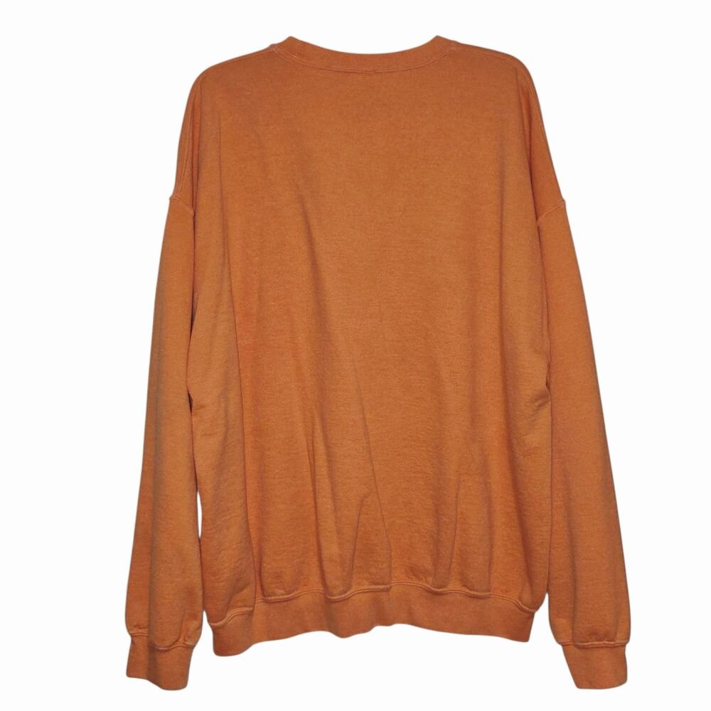 Creamy‎ Orange Hallow Queen Oversized Crew Neck Halloween Sweatshirt Size XL - Picture 2 of 9